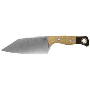 Benchmade Station 5.97 inch Fixed Blade Knife - Maple Tan