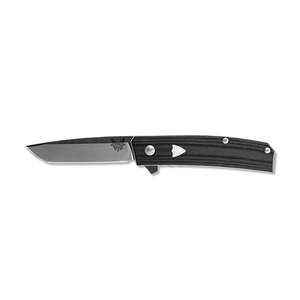 Benchmade Tengu Flipper 2.77 inch Tanto Style Folding Knife - Black/White