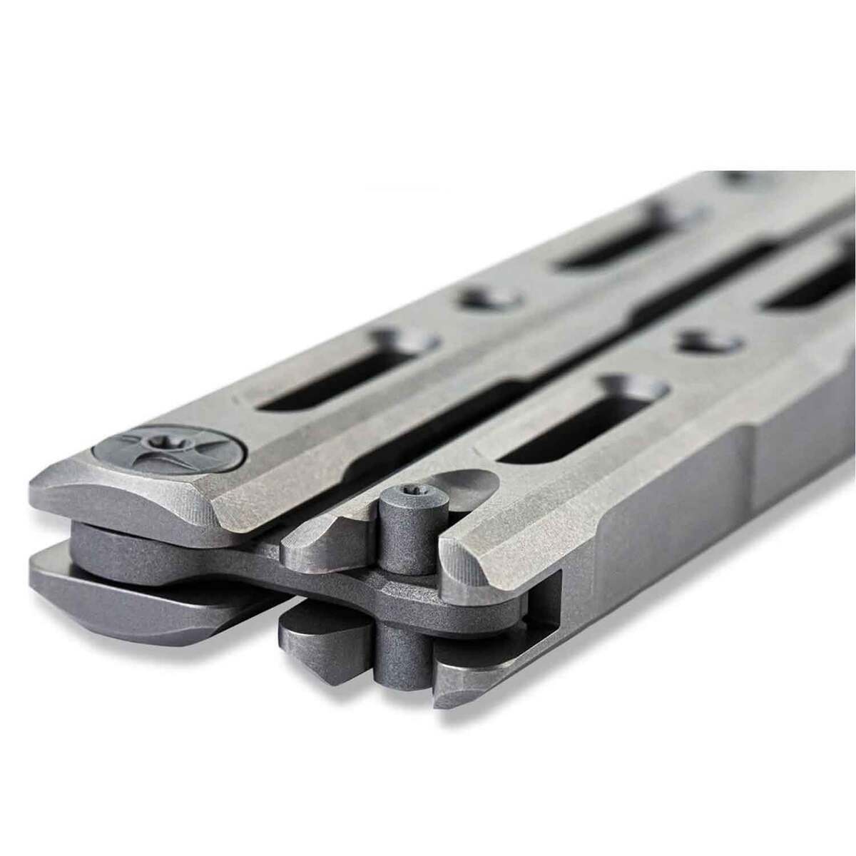 Benchmade 85 Billet Ti Bali-song 4.4 inch Butterfly Knife - Gray Benchmade 85 Billet Ti Bali-song 4.4 inch Butterfly Knife - Gray