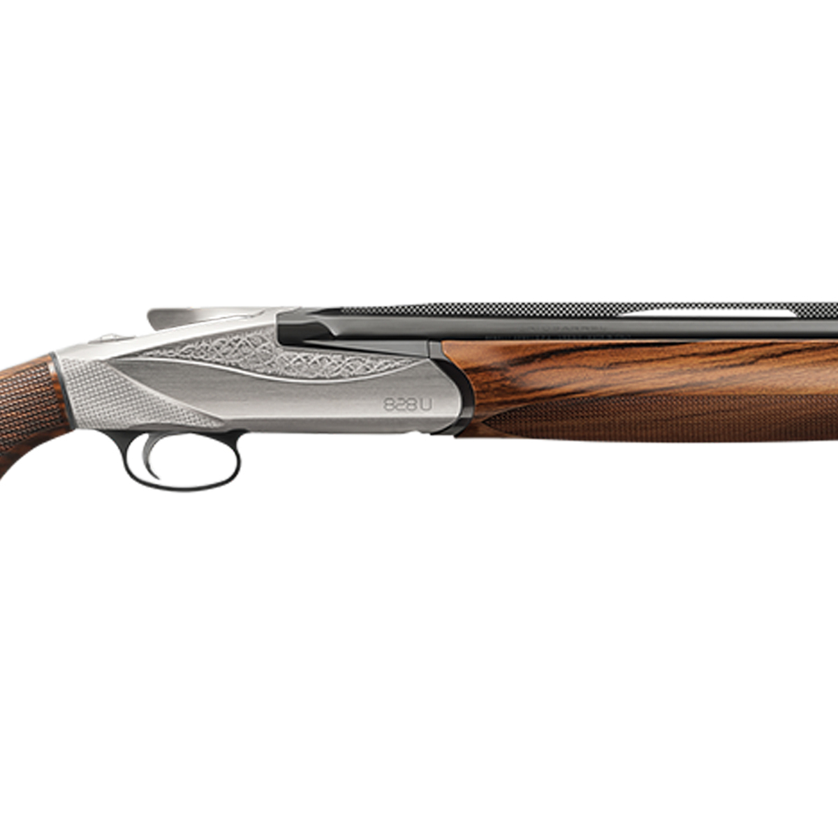 Benelli 828 U Engraved Blued 12 Gauge 3in Over Under Shotgun - 28in - Brown Benelli 828 U Engraved Blued 12 Gauge 3in Over Under Shotgun - 28in - Brown