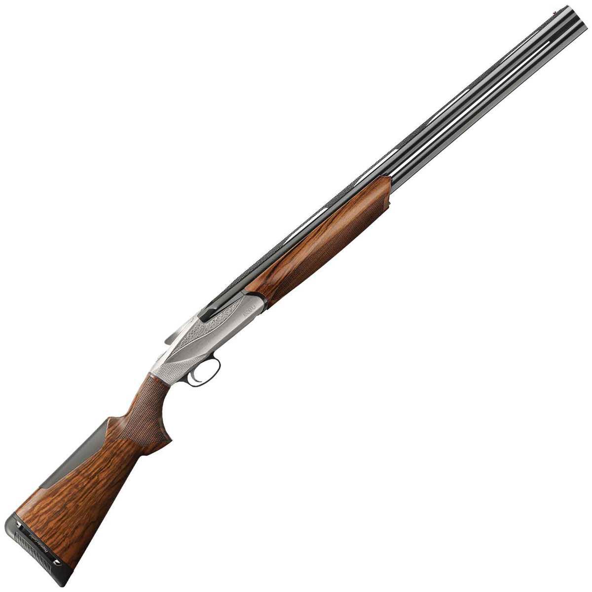 Benelli 828 U Field 12 Gauge 3in Nickel Plated Receiver Walnut/Blued Over Under Shotgun - 26in - Black/Wood Benelli 828 U Field 12 Gauge 3in Nickel Plated Receiver Walnut/Blued Over Under Shotgun - 26in - Black/Wood