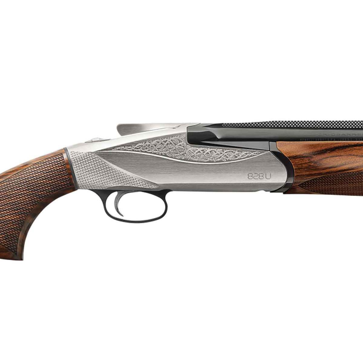 Benelli 828 U Field 12 Gauge 3in Nickel Plated Receiver Walnut/Blued Over Under Shotgun - 26in - Black/Wood Benelli 828 U Field 12 Gauge 3in Nickel Plated Receiver Walnut/Blued Over Under Shotgun - 26in - Black/Wood