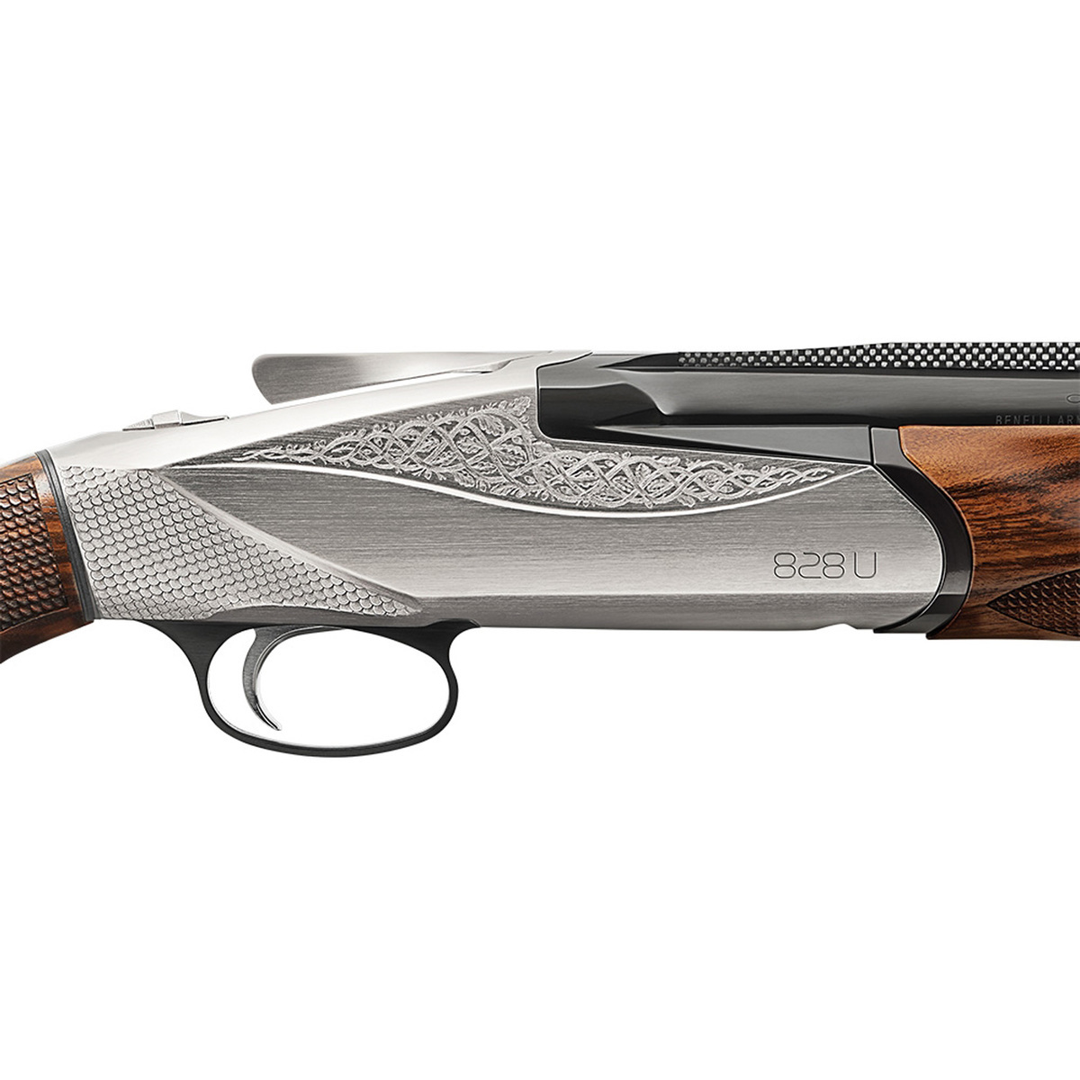 Benelli 828U Nickel 12 Gauge 3in Over Under Shotgun - 26in Benelli 828U Nickel 12 Gauge 3in Over Under Shotgun - 26in