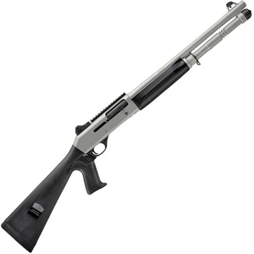 Benelli M4 H2O Tactical Titanium Cerakote 12 Gauge 3in Semi Automatic Shotgun - 18.5in - Black image