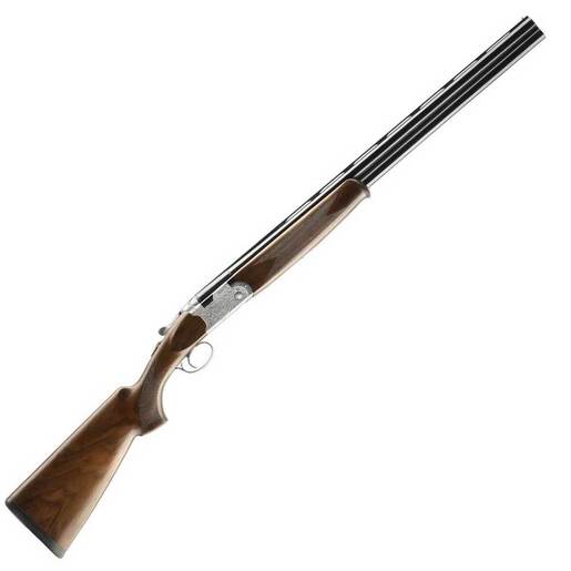 Beretta 686 Silver Pigeon I 20 Gauge 3in Blued/Silver Engraved Over Under Shotgun – 28in – Brown