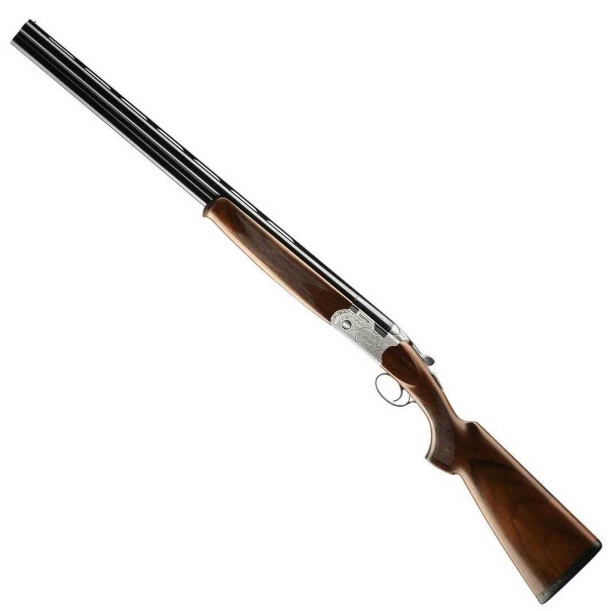 Beretta 686 Silver Pigeon I 20 Gauge 3in Blued/Silver Engraved Over Under Shotgun - 28in - Brown Beretta 686 Silver Pigeon I 20 Gauge 3in Blued/Silver Engraved Over Under Shotgun - 28in - Brown