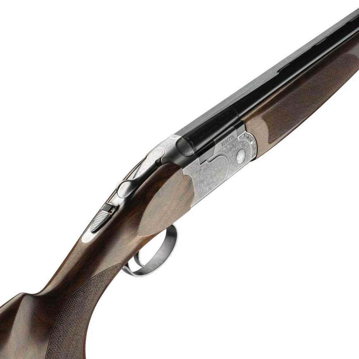 Beretta 686 Silver Pigeon I 20 Gauge 3in Blued/Silver Engraved Over Under Shotgun - 28in - Brown Beretta 686 Silver Pigeon I 20 Gauge 3in Blued/Silver Engraved Over Under Shotgun - 28in - Brown