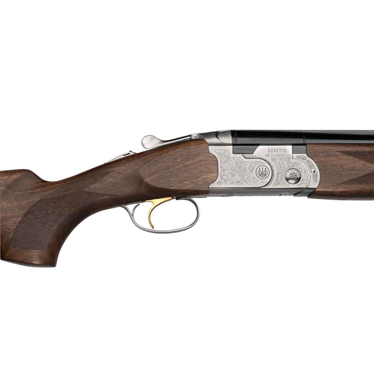 Beretta 686 Silver Pigeon 28 Gauge 2-3/4in Nickel with Engraving Over Under Shotgun - 28in Beretta 686 Silver Pigeon 28 Gauge 2-3/4in Nickel with Engraving Over Under Shotgun - 28in