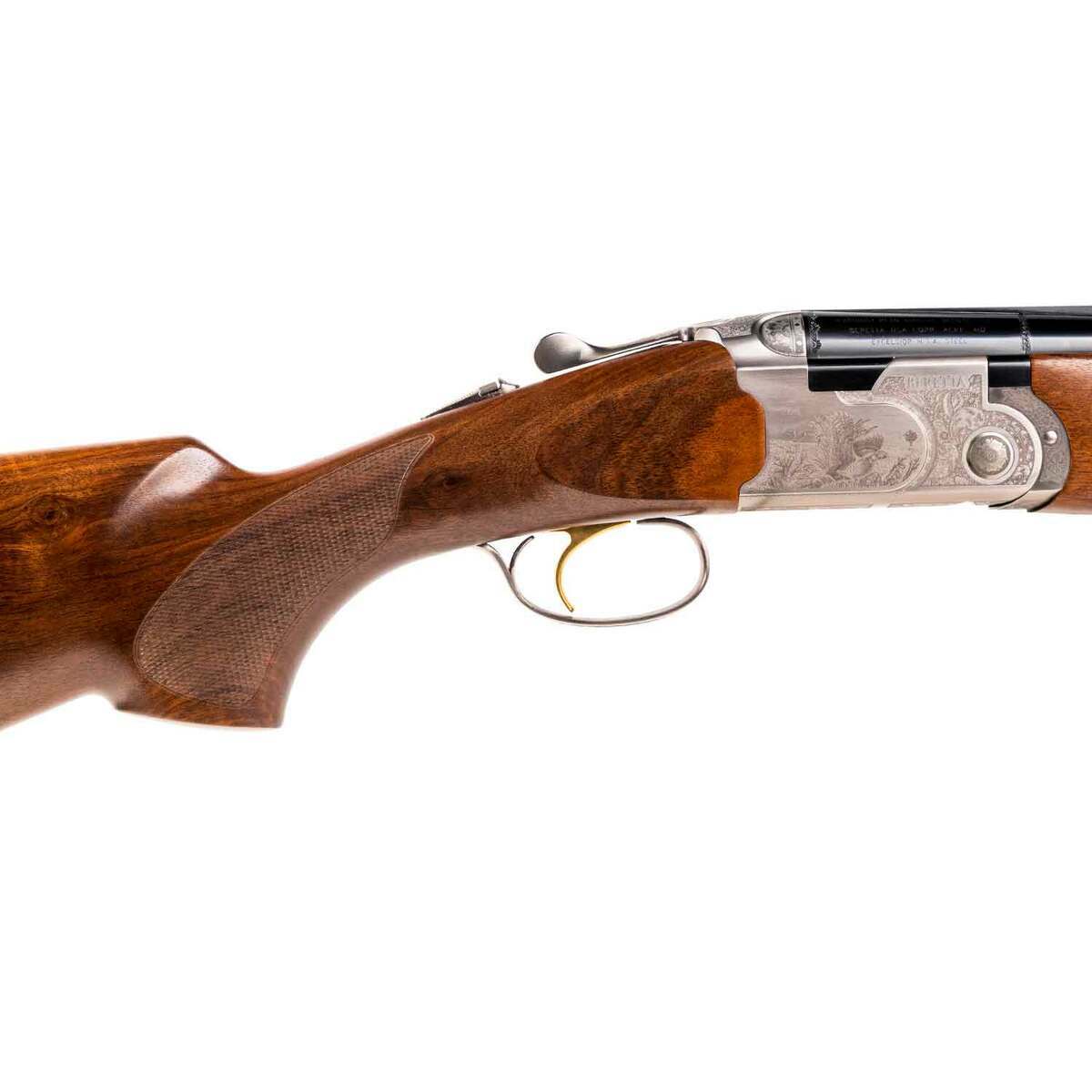 Beretta 687 Silver Pigeon III Walnut 12 Gauge 3in Over Under Shotgun - 26in - Brown Beretta 687 Silver Pigeon III Walnut 12 Gauge 3in Over Under Shotgun - 26in - Brown