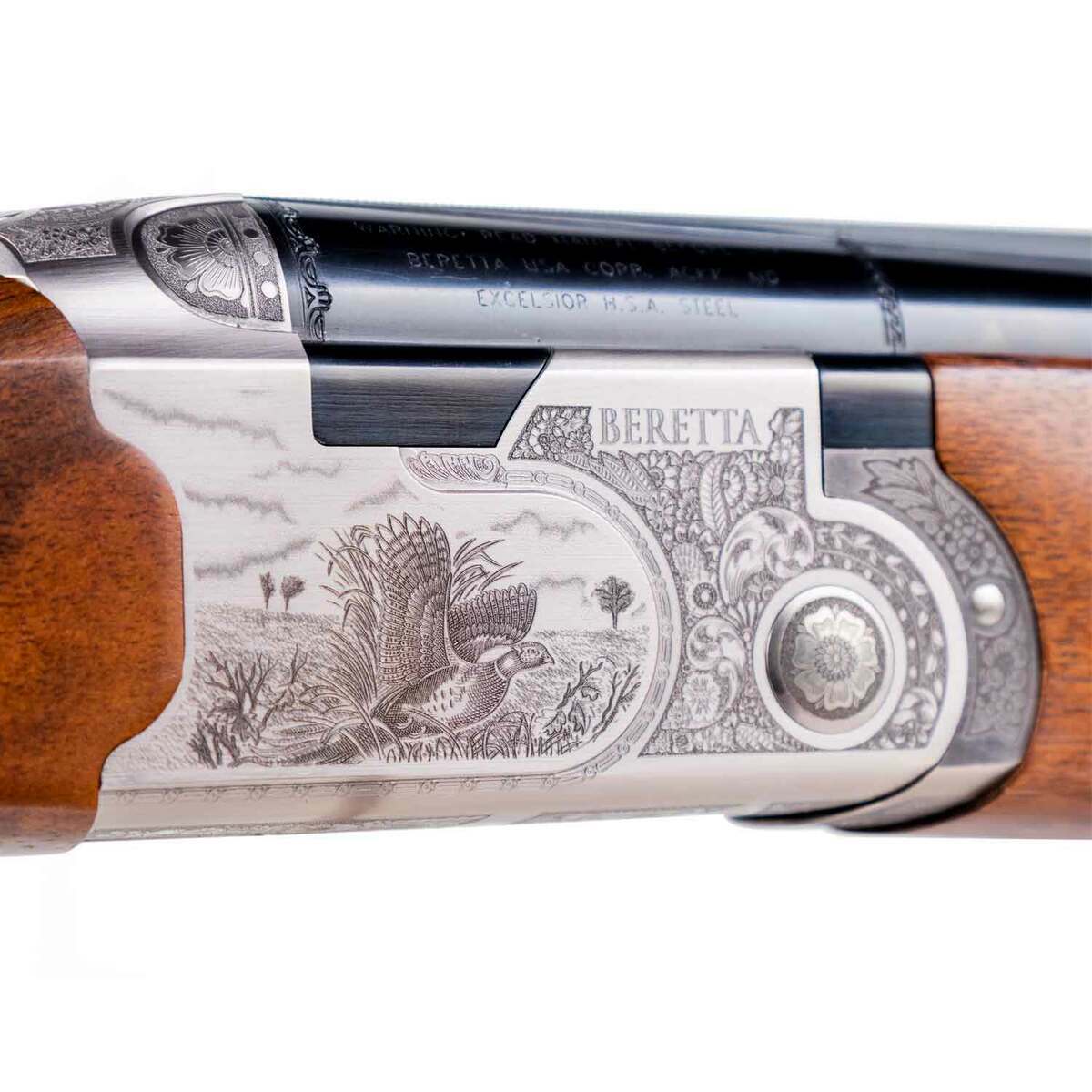 Beretta 687 Silver Pigeon III Walnut 12 Gauge 3in Over Under Shotgun - 26in - Brown Beretta 687 Silver Pigeon III Walnut 12 Gauge 3in Over Under Shotgun - 26in - Brown