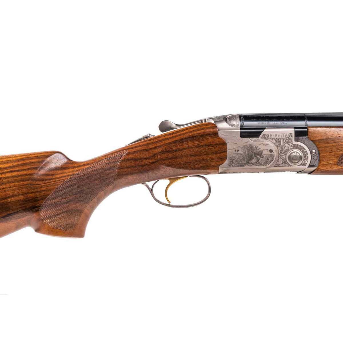 Beretta 687 Silver Pigeon III Walnut 12 Gauge 3in Over Under Shotgun - 28in - Brown Beretta 687 Silver Pigeon III Walnut 12 Gauge 3in Over Under Shotgun - 28in - Brown