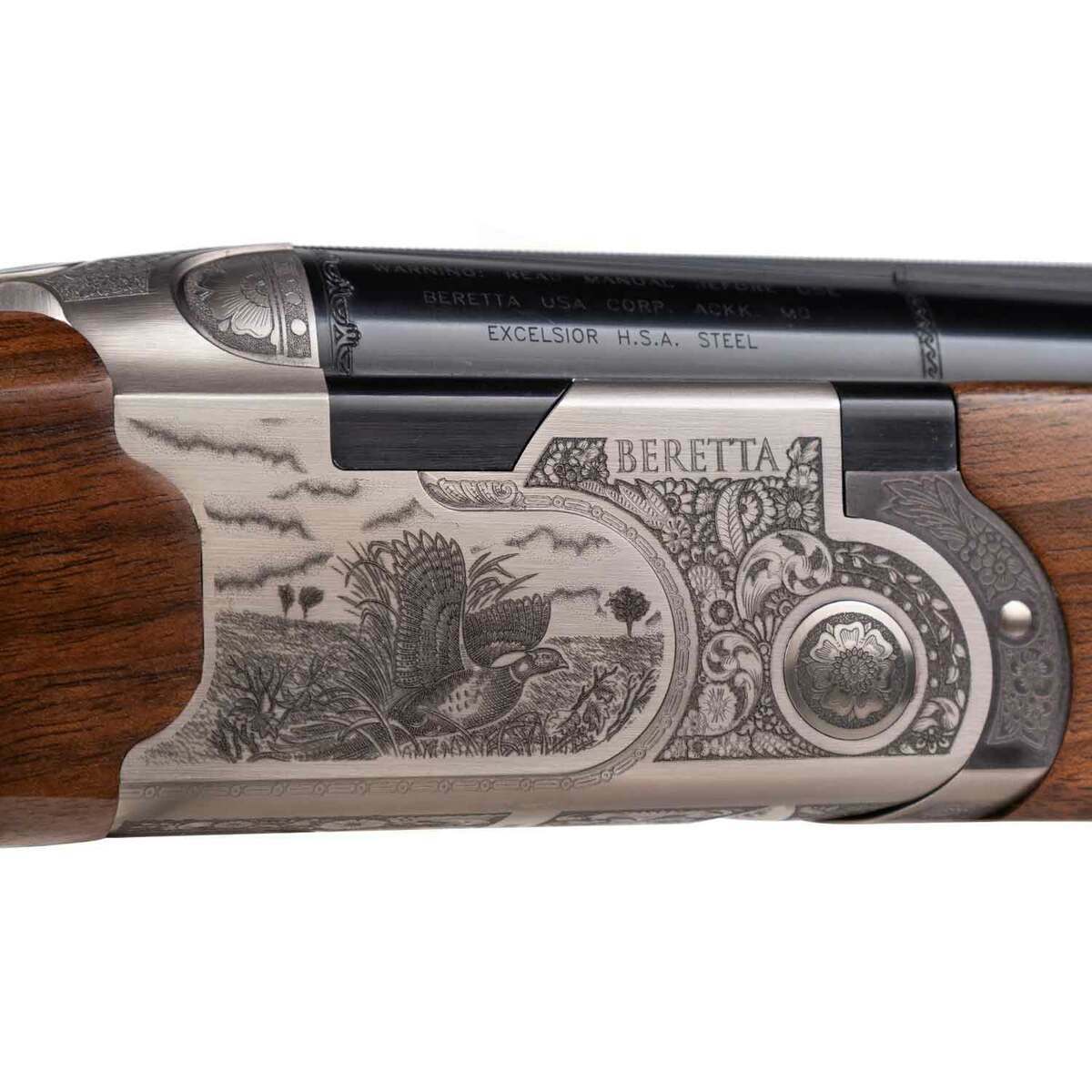 Beretta 687 Silver Pigeon III Walnut 12 Gauge 3in Over Under Shotgun - 28in - Brown Beretta 687 Silver Pigeon III Walnut 12 Gauge 3in Over Under Shotgun - 28in - Brown