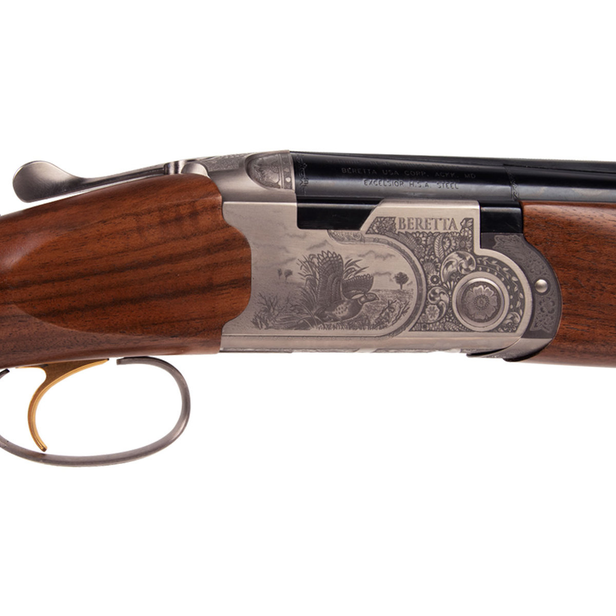 Beretta 687 Silver Pigeon III Walnut 12 Gauge 3in Over Under Shotgun - 30in - Brown Beretta 687 Silver Pigeon III Walnut 12 Gauge 3in Over Under Shotgun - 30in - Brown