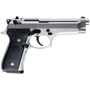Beretta 92FS Inox 9mm Luger 4.9in Satin Stainless Steel Pistol - 10+1 Rounds