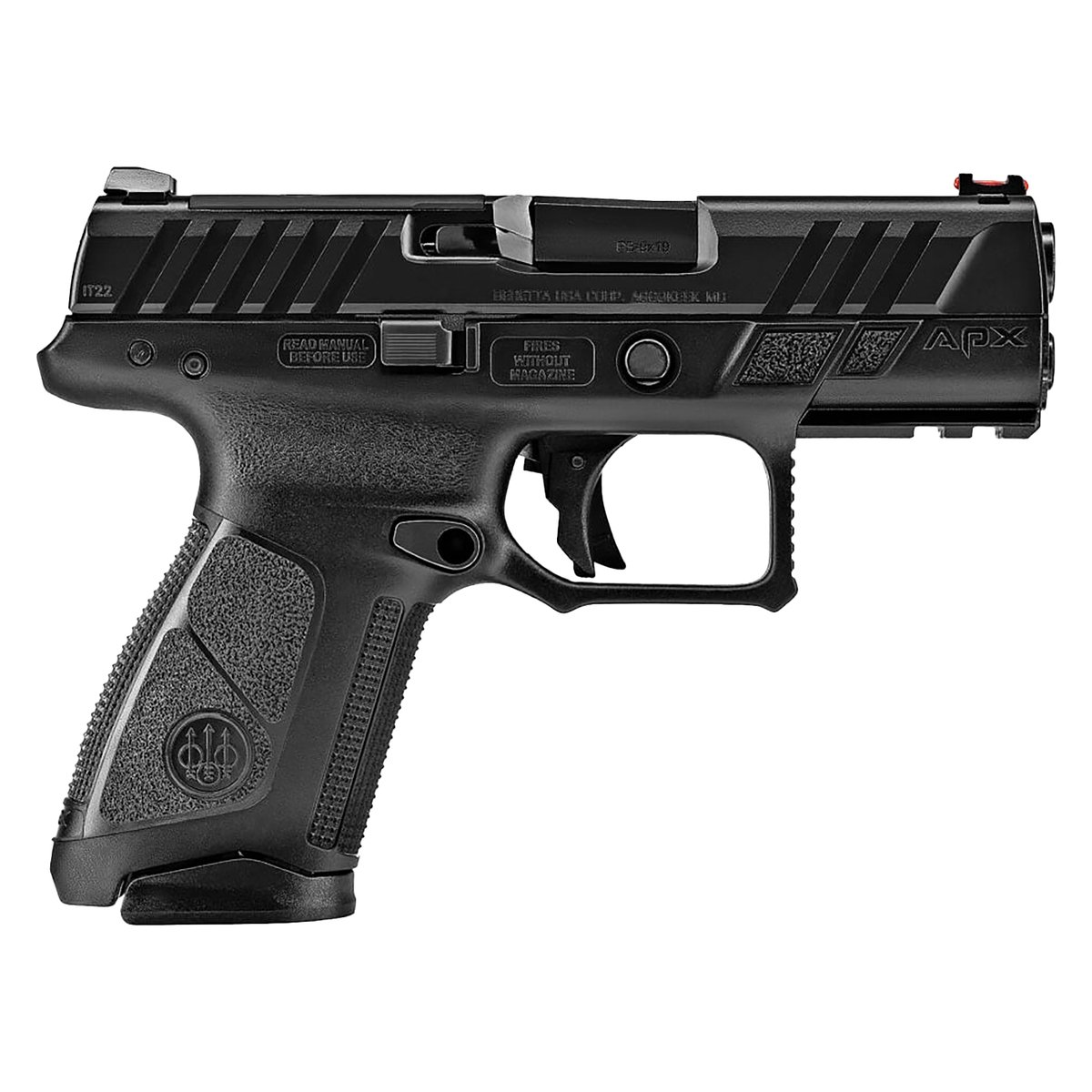 Apx Compact Beretta APX A1 Compact 9mm Luger 3.7in Matte Black Pistol - 10+1 Rounds ...