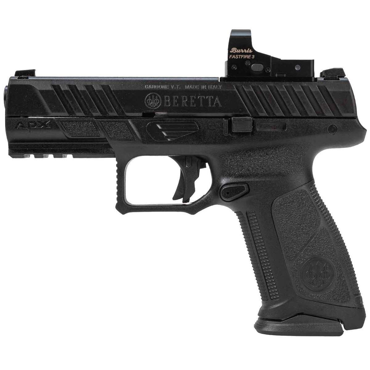 Beretta APX-A1 FS w/ Burris FastFire 9mm Luger 4.3in Black Aquatech Shield Pistol - 17+1 Rounds - Black Beretta APX-A1 FS w/ Burris FastFire 9mm Luger 4.3in Black Aquatech Shield Pistol - 17+1 Rounds - Black