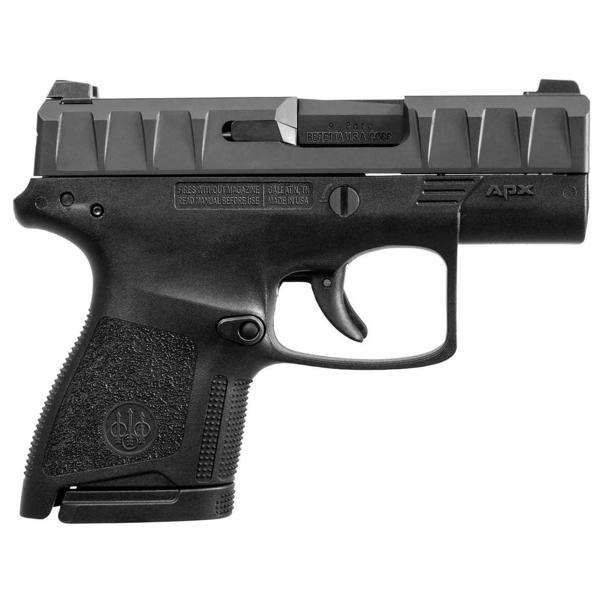 Beretta APX Carry 9mm Luger 3in Black Pistol - 8+1 Rounds Beretta APX Carry 9mm Luger 3in Black Pistol - 8+1 Rounds