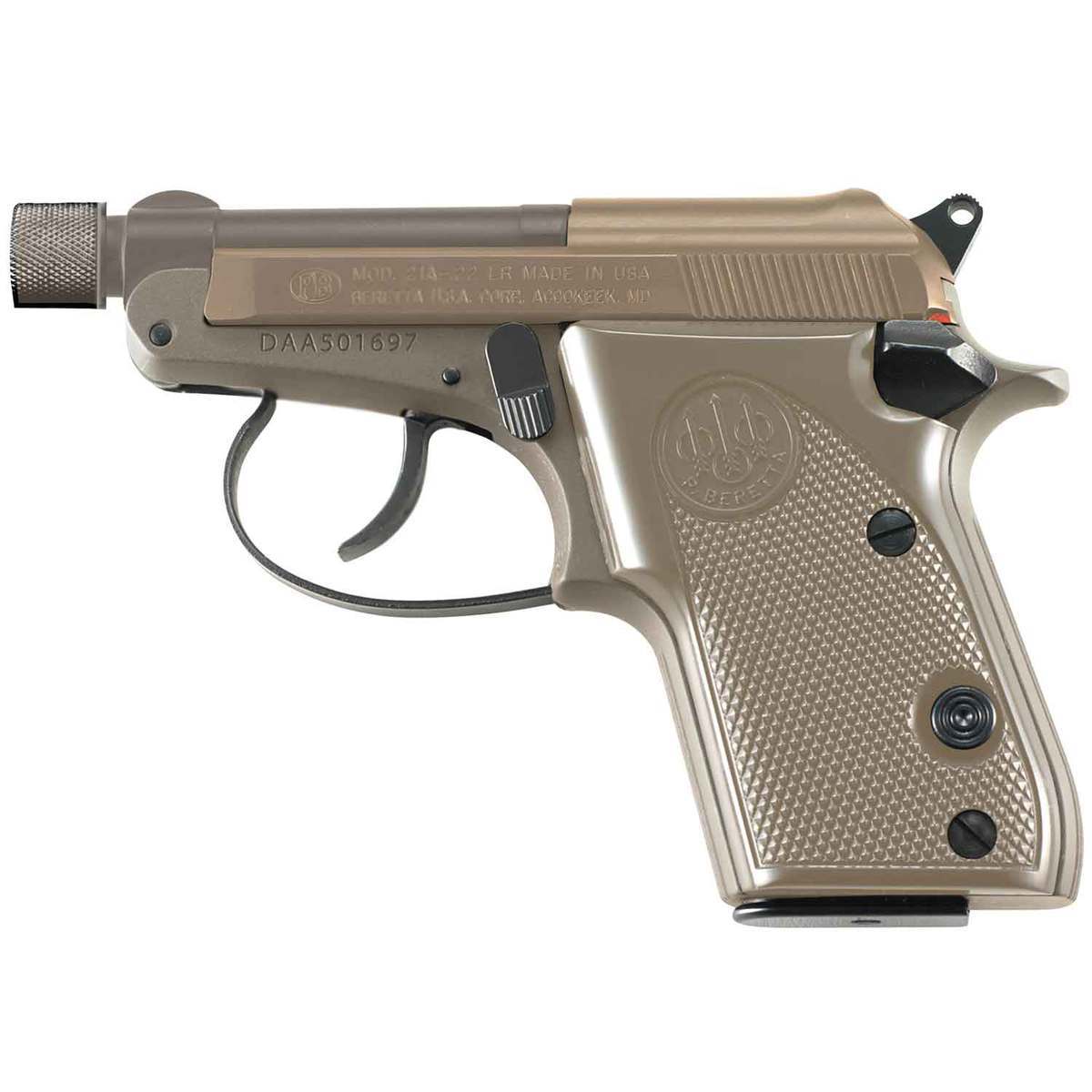 Beretta Bobcat 22 Long Rifle 2.9in FDE/Stainless Pistol - 7+1 Rounds - Flat Dark Earth Beretta Bobcat 22 Long Rifle 2.9in FDE/Stainless Pistol - 7+1 Rounds - Flat Dark Earth