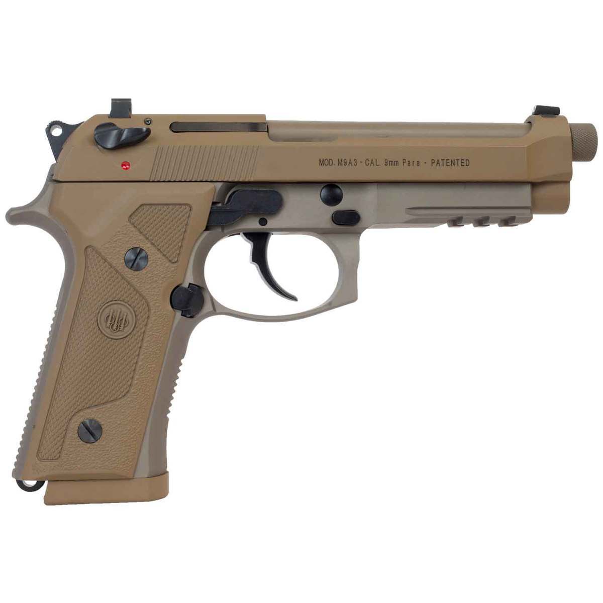 Beretta M9A3 State Compliant 9mm Luger 4.9in Flat Dark Earth Pistol - 10+1 Rounds Beretta M9A3 State Compliant 9mm Luger 4.9in Flat Dark Earth Pistol - 10+1 Rounds