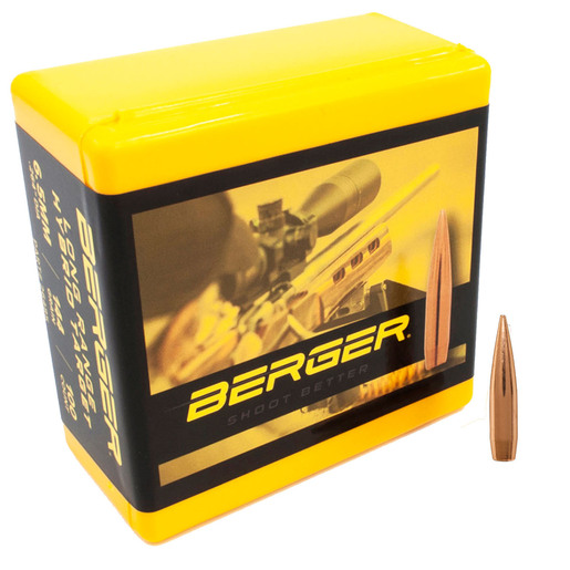 Berger Bullets 6.5mm Hybrid Target 144gr Reloading Bullets - 100 Rounds - Berger Bullets