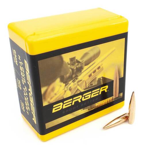 Berger Bullets 6mm LRHT 109gr Reloading Bullets - 100 Count