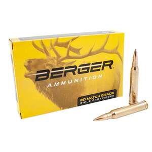 Berger Classic Hunter 300 Winchester Magnum 168gr HBT Centerfire Rifle Ammo - 20 Rounds