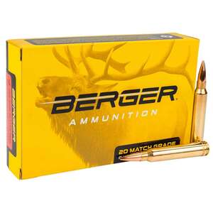 Berger Classic Hunter 300 Winchester Magnum 185gr JHP Rifle Ammo - 20 Rounds