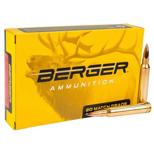 Berger Bullets Classic Hunter 300 Winchester Magnum 185gr JHP Centerfire Rifle Ammo Ammo - 20 Rounds 20 Rounds Ammo