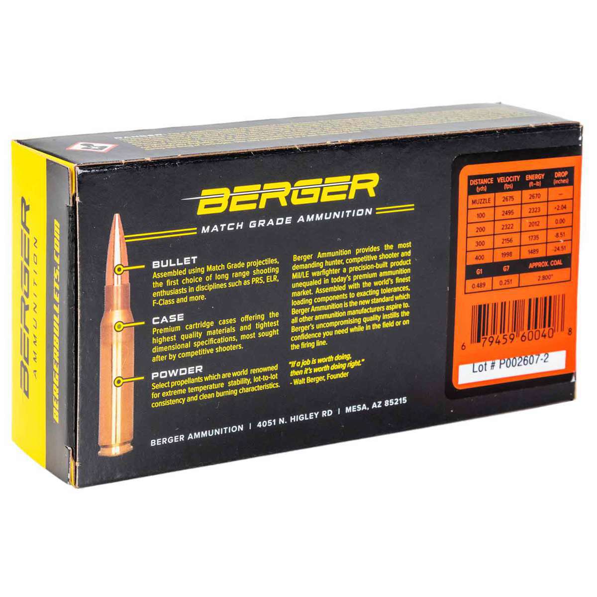 Berger Bullets Classic Hunter 308 Winchester 168gr JHP Centerfire Rifle Ammo - 20 Rounds Berger Bullets Classic Hunter 308 Winchester 168gr JHP Centerfire Rifle Ammo - 20 Rounds