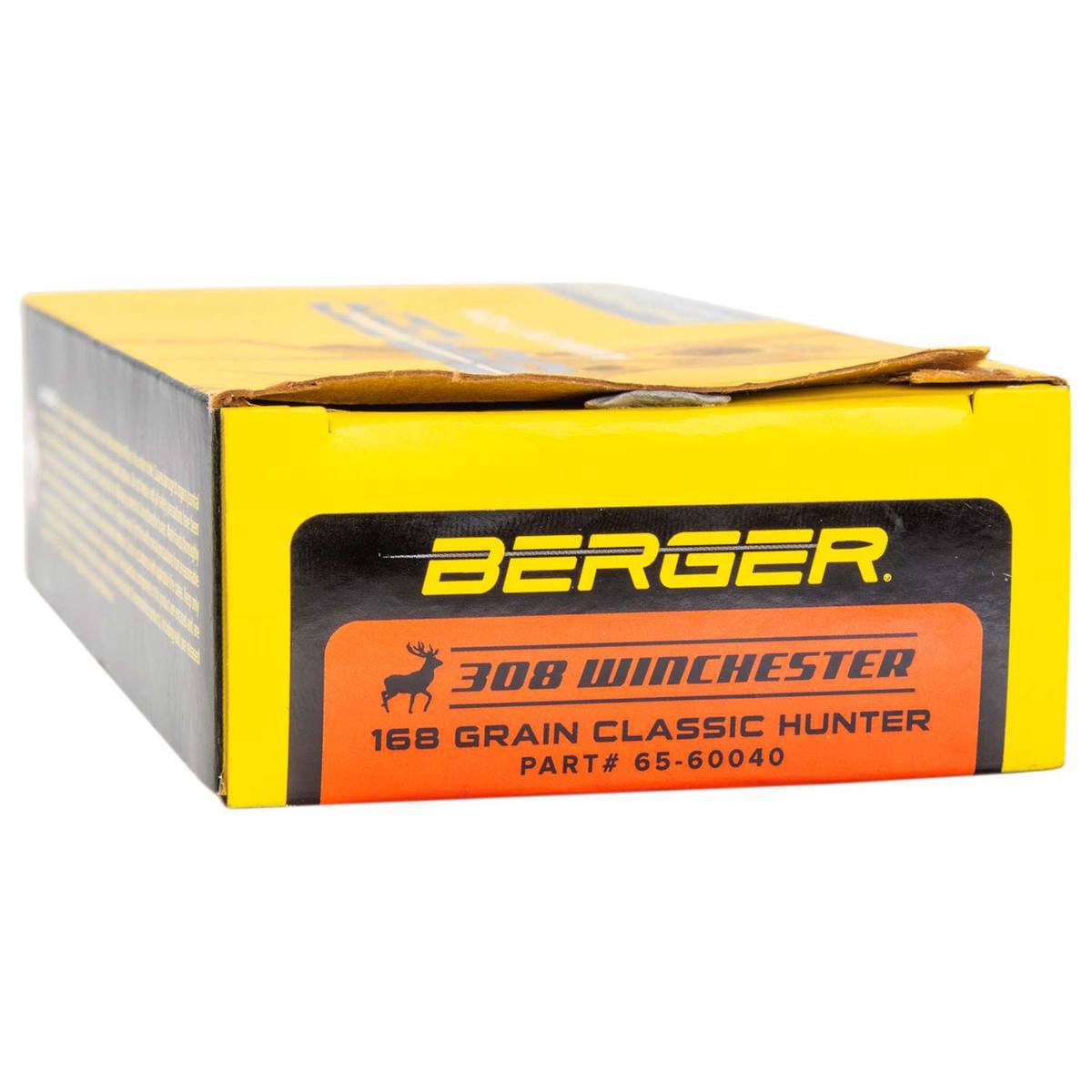 Berger Bullets Classic Hunter 308 Winchester 168gr JHP Centerfire Rifle Ammo - 20 Rounds Berger Bullets Classic Hunter 308 Winchester 168gr JHP Centerfire Rifle Ammo - 20 Rounds