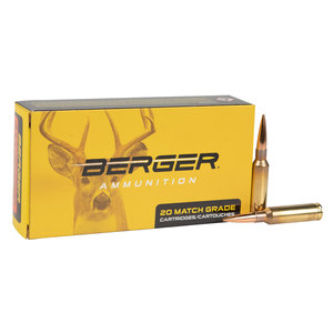 Berger Extreme Outer Limits Elite Hunter 6.5 Creedmoor 156gr JHP Rifle Ammo - 20 Rounds