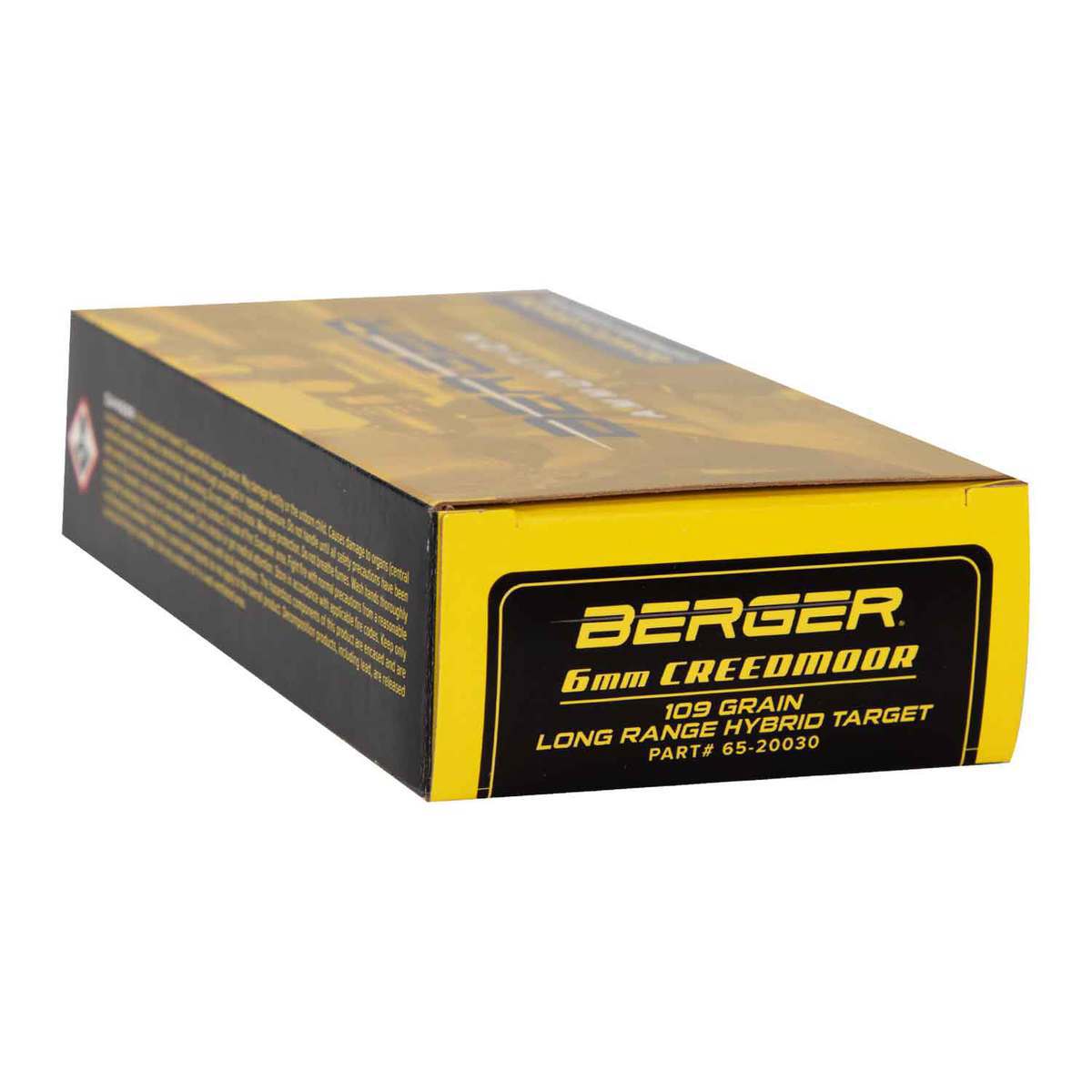 Berger Hybrid Long Range Hybrid Target 6mm Creedmoor 109gr JHP Rifle Ammo - 20 Rounds Berger Hybrid Long Range Hybrid Target 6mm Creedmoor 109gr JHP Rifle Ammo - 20 Rounds