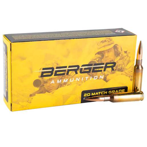 Berger Bullets Hybrid OTM Tactical 6.5 Creedmoor 130gr JHP Centerfire Rifle Ammo Ammo - 20 Rounds 20 Rounds Ammo