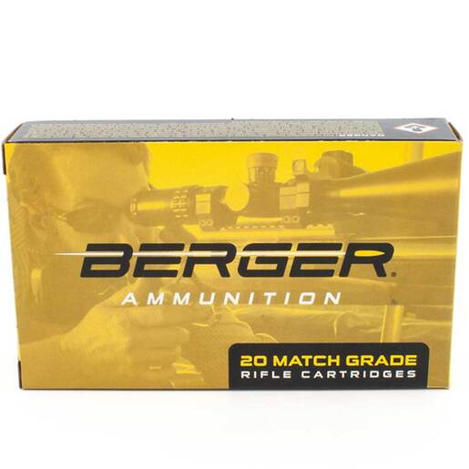 Berger Hybrid Target 6.5 Creedmoor 140gr J4 Target Jacket Centerfire Rifle Ammo Ammo - 20 Rounds 20 Rounds Ammo