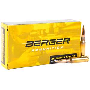 Berger Hybrid Target 6.5 Creedmoor 140gr JHP Rifle Ammo - 20 Rounds