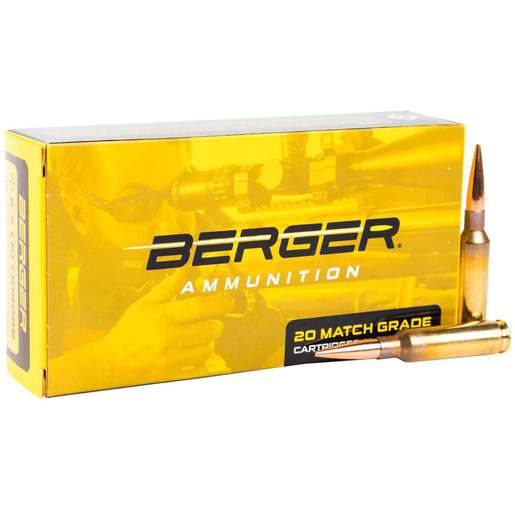 Berger Bullets Hybrid Target 6.5 Creedmoor 140gr JHP Centerfire Rifle Ammo Ammo - 20 Rounds 20 Rounds Ammo