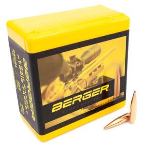 Berger Long Range Hybrid Target 25 Caliber BT 135gr Reloading Bullets - 100 Count