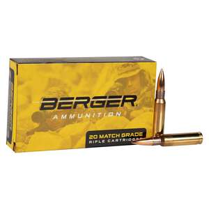 Berger Bullets OTM Tactical 308 Winchester 175gr JHP Centerfire Rifle Ammo - 20 Rounds