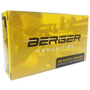 Berger Bullets Target 223 Remington 77gr OTM Centerfire Rifle Ammo - 20 Rounds