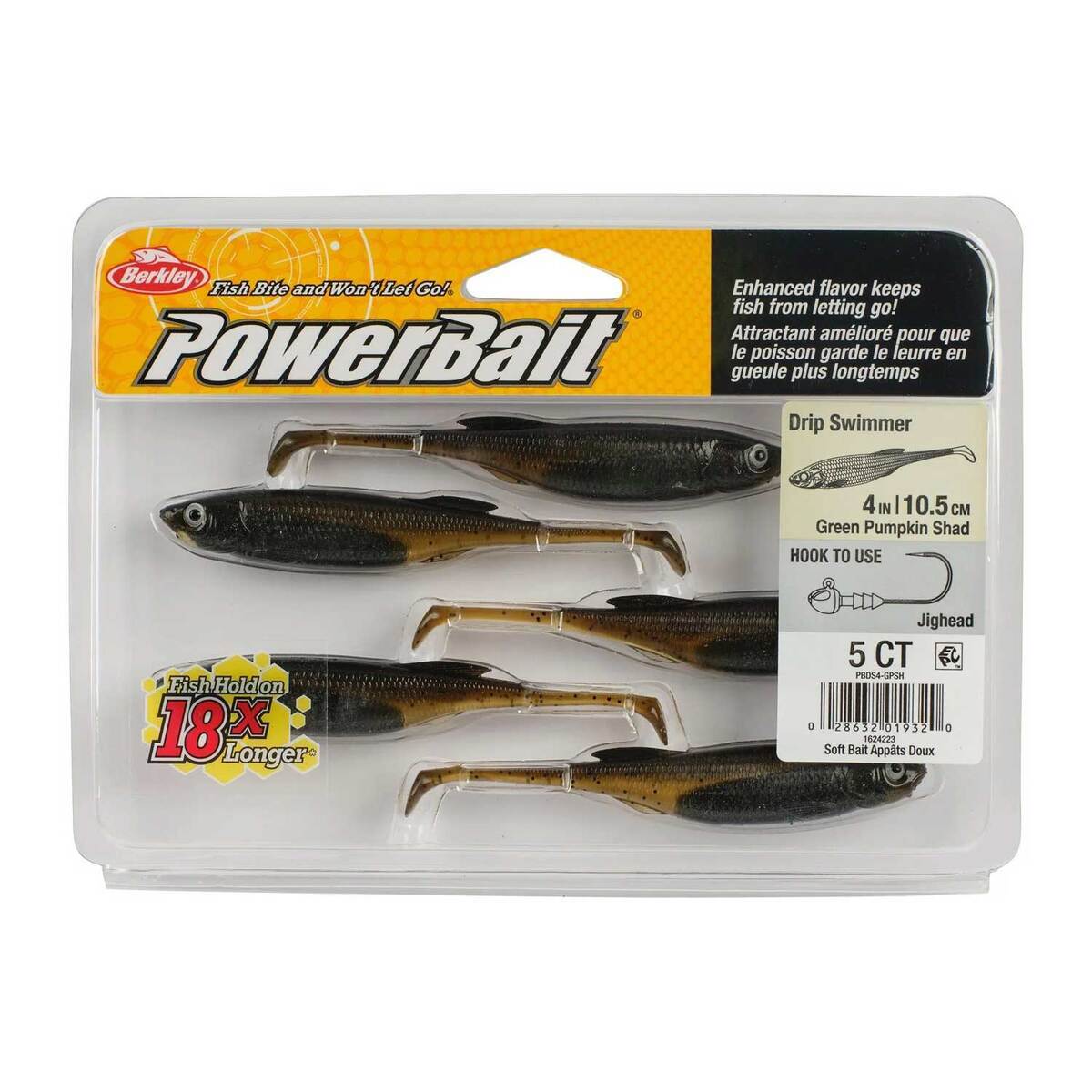 fish bite and won't let go lures PowerBait Saltwater Gilly-HD Menhaden Fish love PowerBait so much they hold on 18 times longer BERKLEY PowerBait Scented Soft Bait