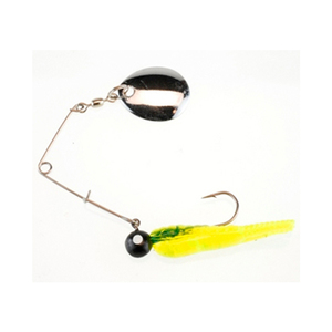 Johnson Beetle Spin Jig Spinner - Fluorescent Chartreuse, 1/8oz, 1-1/2in