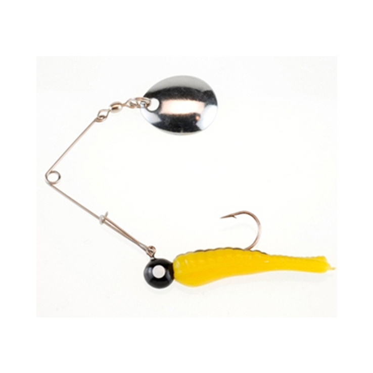 attaching beetle spin lures for bass Johnson White Red Dot 1/16 oz It has been a favorite of anglers for over 50 years Best way to use the