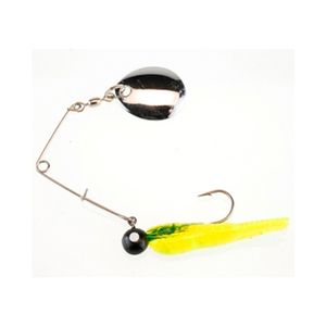 Johnson Beetle Spin Jig Spinner - Fluorescent Chartreuse, 1/4oz, 2in