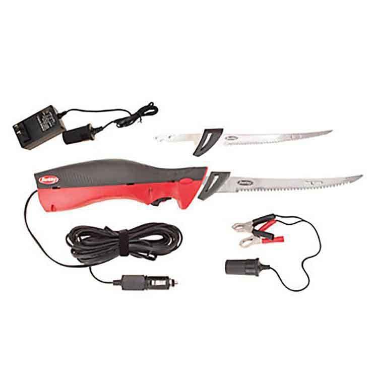 Berkley Deluxe Electric Fillet Knife with Case - Black/Red