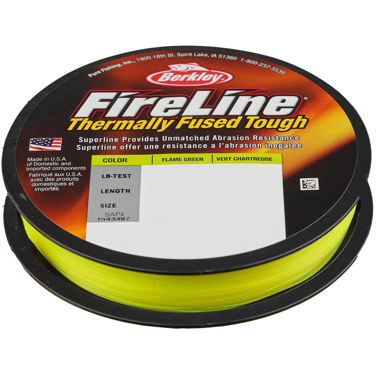 Berkley FireLine Braided - Flame Green, 125yds Berkley FireLine Braided - Flame Green, 125yds