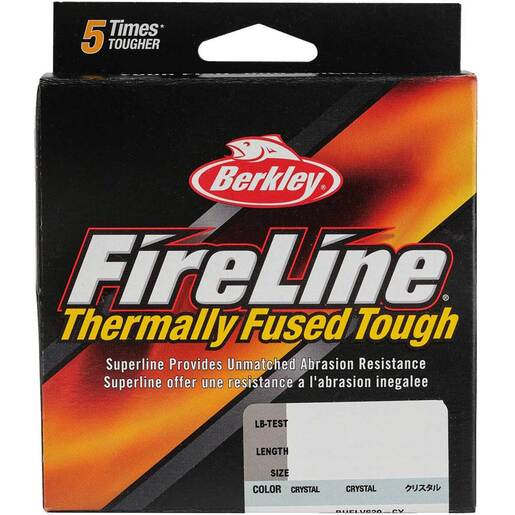 Berkley FireLine Braided Fishing Line - Crystal, 125yds - Crystal