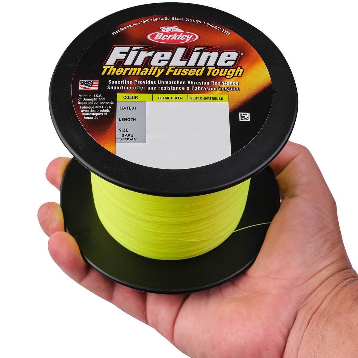 Berkley FireLine Braided Fishing Line - Flame Green, 1500yds Berkley FireLine Braided Fishing Line - Flame Green, 1500yds
