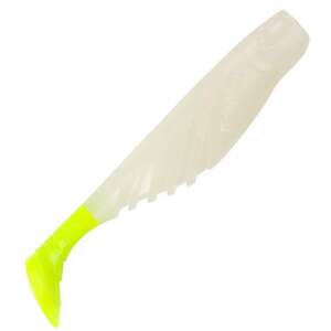 Berkley Gulp! Ripple Mullet Saltwater Soft Bait – Glow/Chartreuse, 4in, 4pk