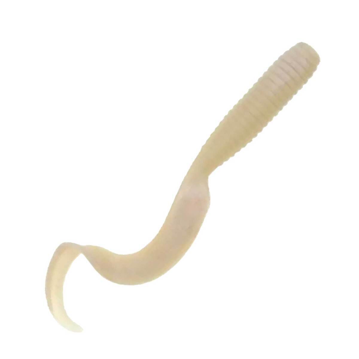 6in Gulp Berkley Gulp! Saltwater Grub - White Glow, 6in, 4pk | Sportsman's Warehouse