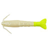 Berkley Gulp! Saltwater Shrimp Soft Bait – Pearl White/Chartreuse, 3in, 6pk - Pearl White/Chartreuse